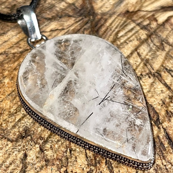 Rutiliated Quartz Pendant 2 1/2” - Picture 8 of 10